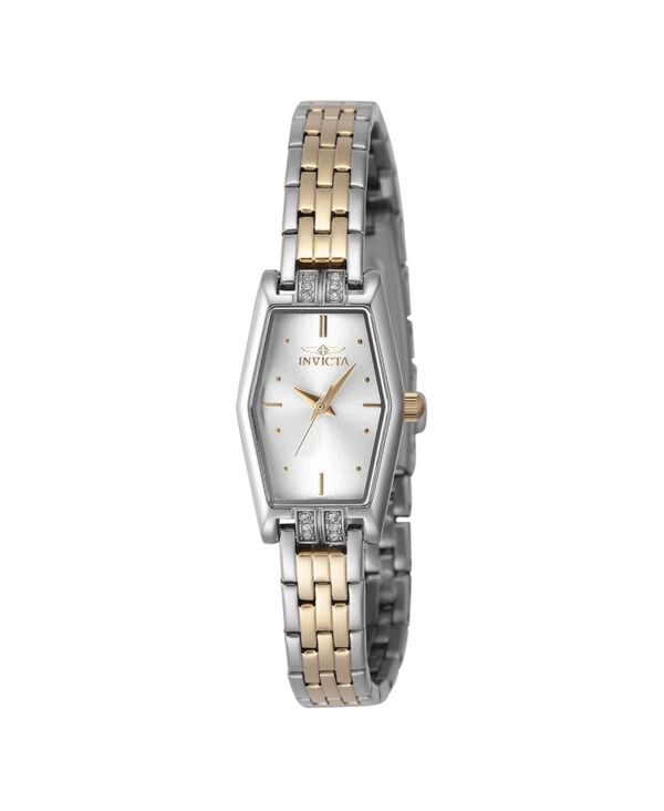 インビクタ レディース アクセサリー 腕時計 Invicta Women's 48132 Angel Quartz 3 Hand Silver Dial Watch Gold ゴールド