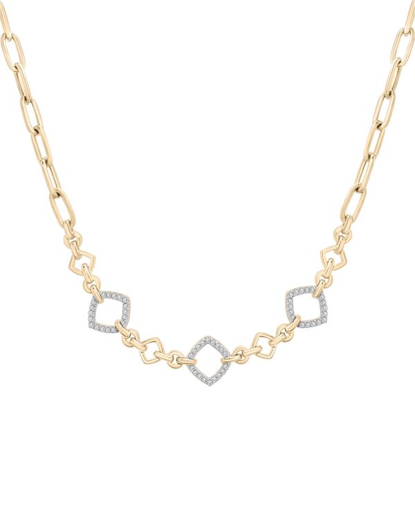 ラップド イン ラヴ レディース アクセサリー ネックレス・チョーカー・ペンダントトップ レース Wrapped in Love Diamond Rhombus Link Necklace (1/4 ct.w) in 14k Yellow Gold Exclusively at Macy's Yellow Gold イエロー｜ReVida 店 681,520円