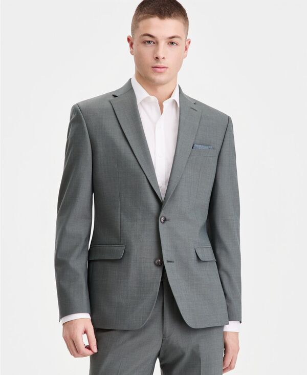 バースリー メンズ アウター ジャケット・ブルゾン ウール Bar III Men'slim-Fit Wool Blend Suit Separates Jacket Macy's Exclusive Green グリーン｜ReVida 店