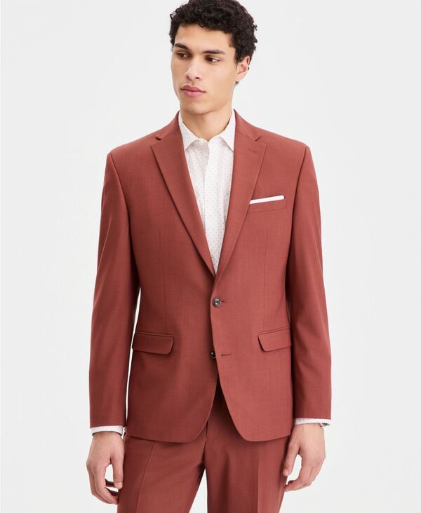 バースリー メンズ アウター ジャケット・ブルゾン ウール Bar III Men'slim-Fit Wool Blend Suit Separates Jacket Macy's Exclusive Terracotta テラコッタ|ReVida 店