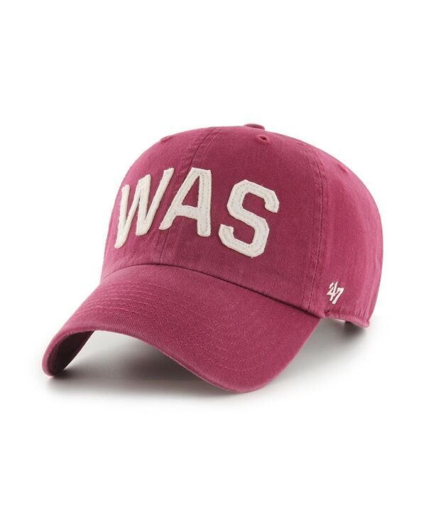 47 ブランド レディース アクセサリー 帽子 '47 Brand Women's Burgundy Washington Commanders Finley Clean Up Adjustable Hat Burgundy バーガンディ｜ReVida 店