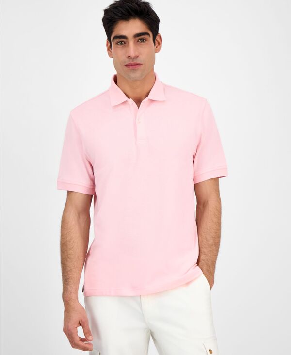 クラブルーム メンズ トップス ポロシャツ Club Roomen's Classic Fit Performance Stretch Polo Created for Macy's Cupid Blus