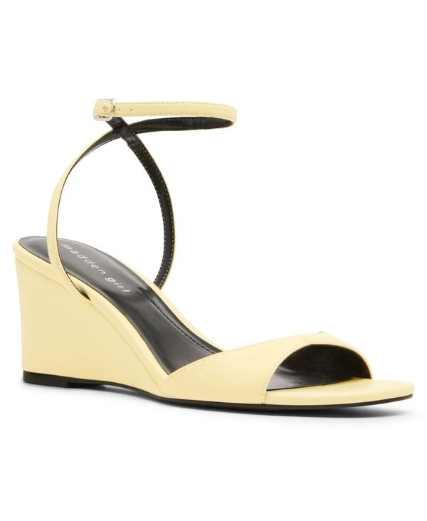 マッデンガール レディース シューズ サンダル Madden Girl Women's Lainey Two-Piece Wedge Sandals Lemon