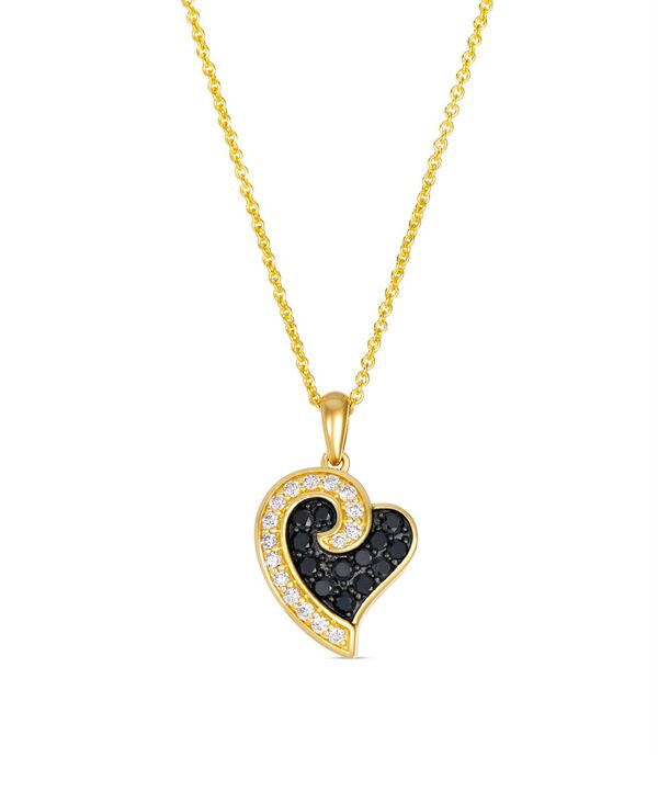 ル ヴァン レディース アクセサリー ネックレス・チョーカー・ペンダントトップ レース Le Vian Blackberry & Vanilla Diamond Pendant Necklace (0.305 ct.w.) Heart in 14k Honeyellow Gold イエロー