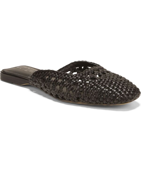 サムエデルマン レディース シューズ スリッポン・ローファー Sam Edelman Women\u0027s Nola Slip-On Mule Flats Black Leather 黒いこと ローファー-レディース靴