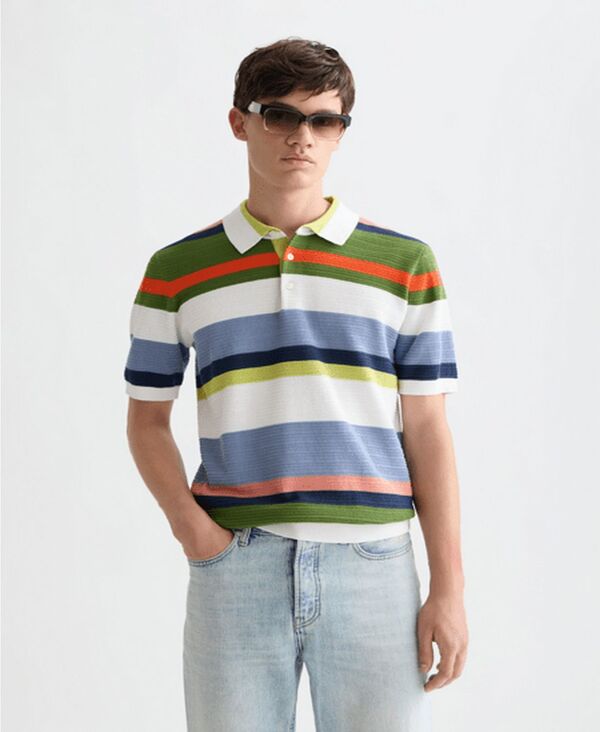 スコッチアンドソーダ メンズ トップス ポロシャツ ニット SCOTCH & SODA Men'striped Knitted Polo Shirt Off white stripe オフホワイト 26,520円