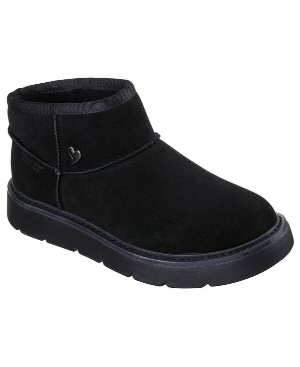 スケッチャーズ レディース シューズ スニーカー ミニ ブーツ Skechers Womenlip-Ins: Keepsakes Cozy - Cozy Mini Boots from Finish Line Black ブラック