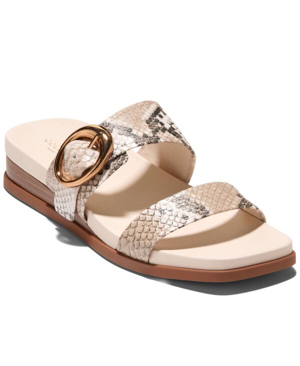 コールハーン レディース シューズ スリッポン・ローファー サンダル Cole Haan Women's Oaklynn Double Band Slip-On Footbed Sandals Mojave Snake Leather 31,070円
