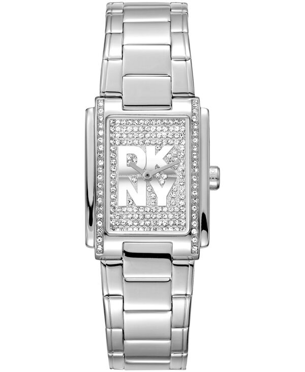 ダナ キャラン ニューヨーク レディース アクセサリー 腕時計 Tシャツ DKNY Women's Crystal Dial Crystal Accentedial Stainlessteel Bracelet Watch 23 x 30mm Silver シルバー