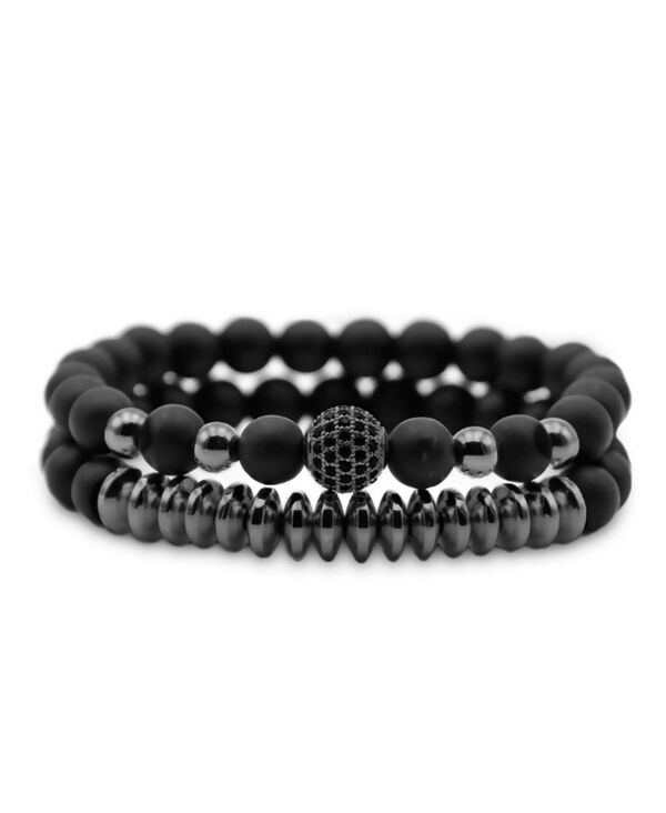 ローナ サットン メンズ アクセサリー ブレスレット・バングル・アンクレット Tシャツ Rhona Sutton Men'stainlessteel & Novar Black Bracelet Black ブラック