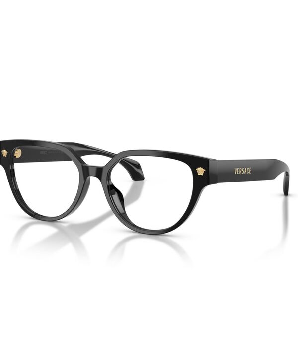 ヴェルサーチ レディース 付属物 サングラス・アイウェア Versace Women\u0027s Cat Eyeglasses VE3394D Black 黒いこと