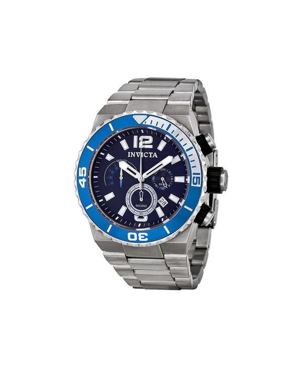 インビクタ メンズ アクセサリー 腕時計 Invicta Men 1342 Pro Diver Quartz Blue Dial Watch Silver シルバー