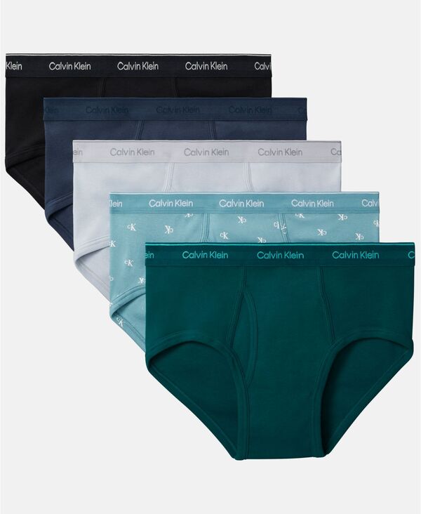 カルバンクライン メンズ アンダー御召しもの ブリーフズボン下 綿織物 Calvin Klein Men\u0027s 5-Pack Cotton Classics Briefs Underwear Ink/Diamond Logo Zoni Beach/Turf/Micro Chip/Black 黒いこと