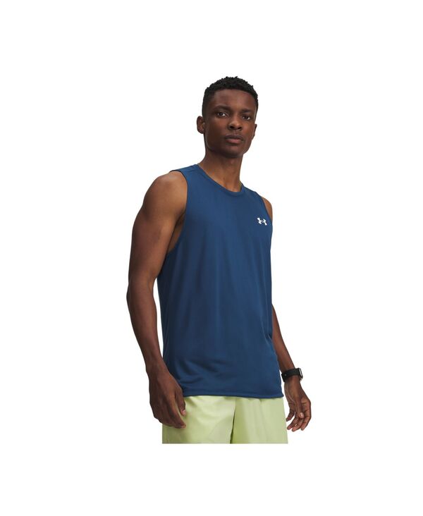 アンダーアーマー メンズ トップス 貯蔵タンクいの一番 Under Armour Men\u0027s UA Tech Performance Tank Wham Blue 青色