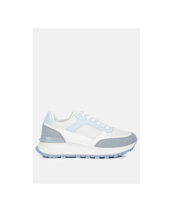 ロンドンラグ レディース シューズ スニーカー スピード競技 London Rag Womens Nairobi The Non-Ordinary Lace Up Sneakers Blue faux leather 青色