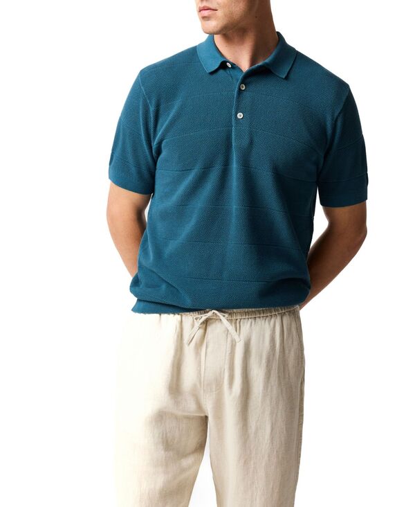 ロッドアンドグン メンズ トップス ポロシャツ ニット Rodd & Gunn Men's Masons Flat Knit Polo Shirteal ティール