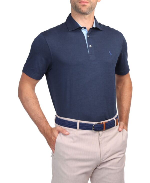 仕立て屋小鳥 メンズ トップス スポーツシャツ メッシュ Tailorbyrd Men\u0027s Melange Mesh Performance Polo Navy 米国海軍