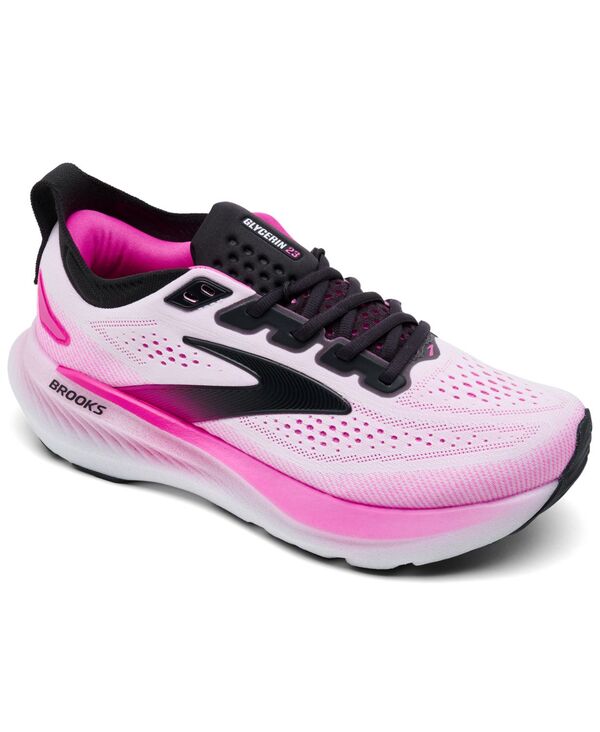 ブルックス レディース シューズ スニーカー Brooks Women's Glycerin 23 Running Sneakers from Finish Line White Phantom Cyber ホワイト