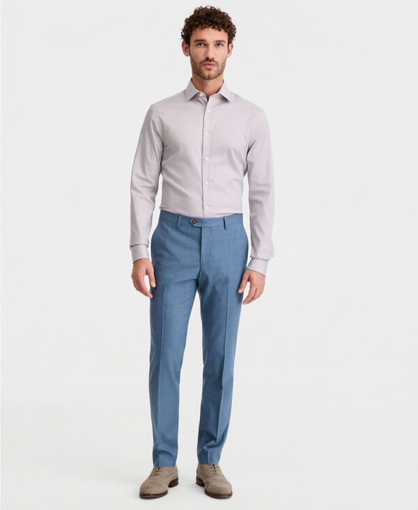 テッドベーカー メンズ ボトムス カジュアルパンツ Ted Baker Men's Modern-Fit Solid Suit Separate Pants Light Blue ブルー