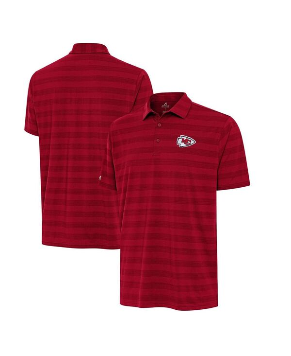 アンティグア メンズ トップス ポロシャツ トール Antigua Men's Red Kansas City Chiefs Big Tall Tunnel Polo Shirt Red レッド