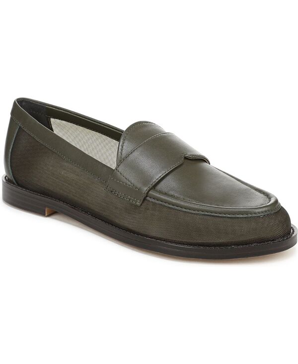 フランコサルト レディース シューズ スリッポン・ローファー Franco Sarto Women\u0027stellan 4 Almond Toe Loafers Olive Green Suede/Mesh 緑であること