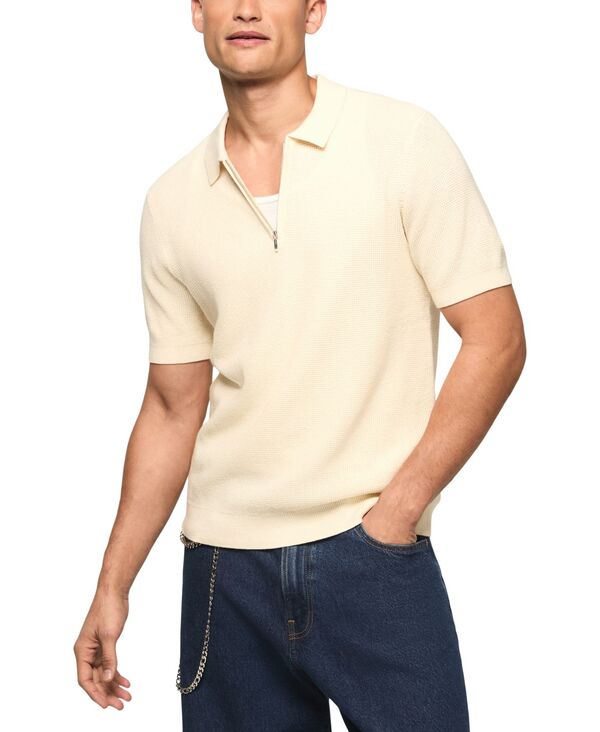 ラッキーブランド メンズ アウター 編み物・スウェーター スポーツシャツ Lucky Brand Men\u0027s Quarter-Zipolo Sweater Whitecap Gray 薄墨色