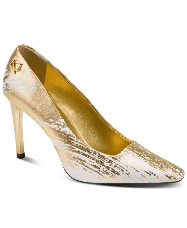 ダナ キャラン ニューヨーク州 レディース シューズ パンプス Donna Karanew York Women\u0027savita High Slip-On Pumps Ivory/Gold 象牙色
