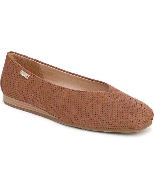御医者さん・肩かけ レディース シューズ スリッポン・ローファー Dr. Scholl\u0027s Women\u0027s Violet Ballerina Slip-On Flats Camelot Brown Fabric 赤銅色