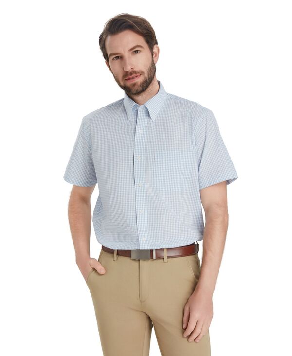 クラブルーム メンズ トップス シャツ レギュラーフィット Club Roomen's Plaid Regular Fit Dresshirt Macy's Exclusive Blue Combo ブルー｜ReVida 店 13,125円