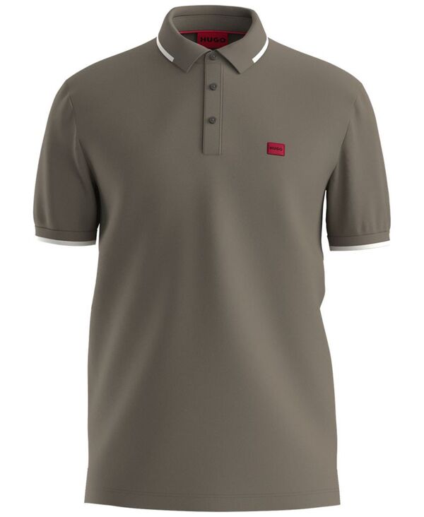 ヒューゴボス メンズ トップス ポロシャツ 半袖 Hugo Boss Men's Deresino Short-Sleeve Polo Shirt Gray グレー
