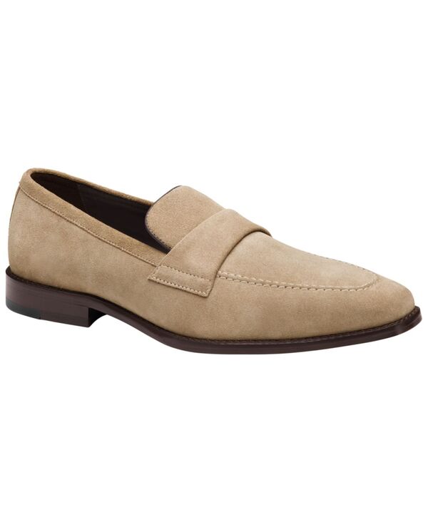 ジョンストンアンドマーフィー メンズ シューズ スリッポン・ローファー Johnston \u0026 Murphy Men\u0027s Floyd Penny Round Toe Loafers Beige Sued ベージュ