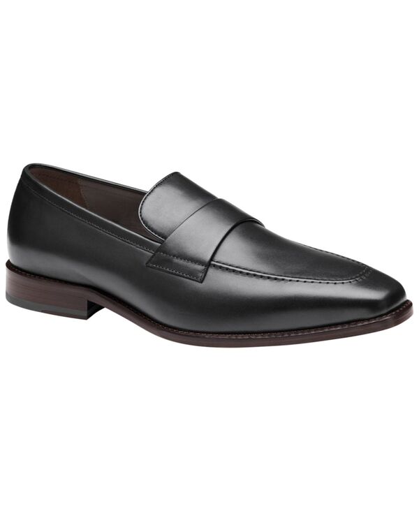 ジョンストンアンドマーフィー メンズ シューズ スリッポン・ローファー Johnston \u0026 Murphy Men\u0027s Floyd Penny Round Toe Loafers Black Full Grain 黒いこと