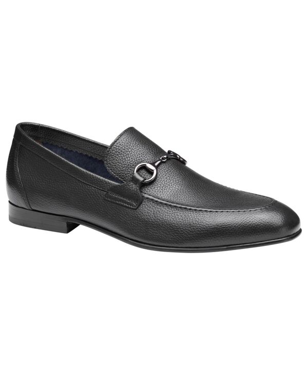 ジョンストンアンドマーフィー メンズ シューズ スリッポン・ローファー Johnston \u0026 Murphy Men\u0027s Higgins Bit Round Toe Loafers Black Full Grain 黒いこと