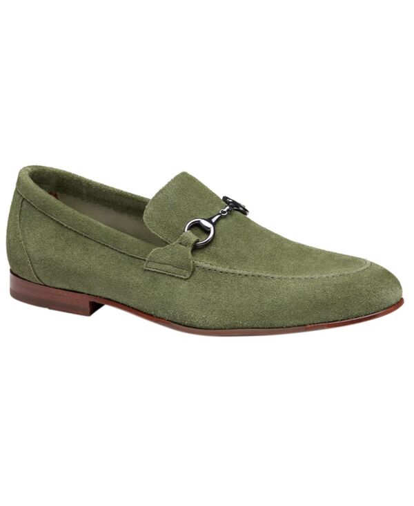 ジョンストンアンドマーフィー メンズ シューズ スリッポン・ローファー Johnston \u0026 Murphy Men\u0027s Higgins Bit Round Toe Loafersage Suede サルヴィア