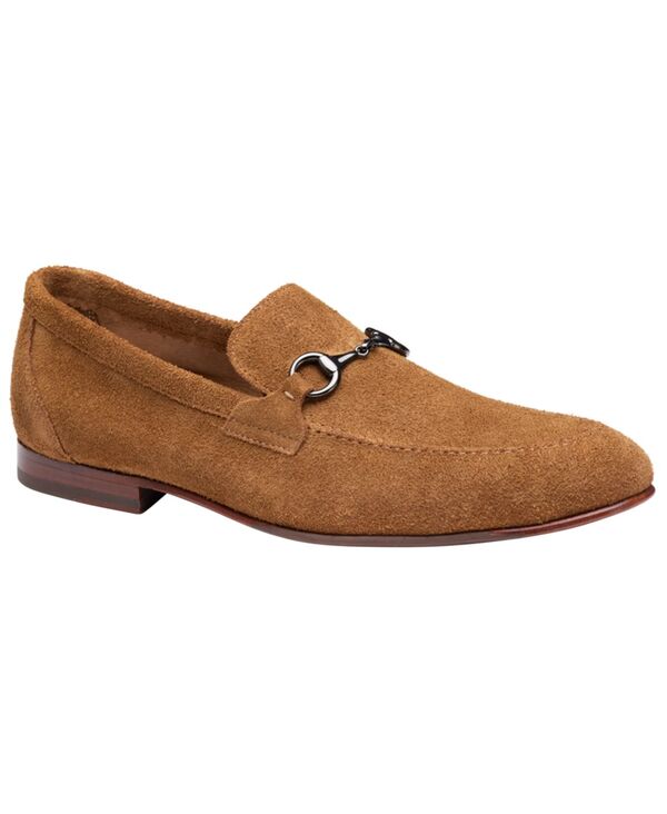 ジョンストンアンドマーフィー メンズ シューズ スリッポン・ローファー Johnston \u0026 Murphy Men\u0027s Higgins Bit Round Toe Loafersnuff Sued