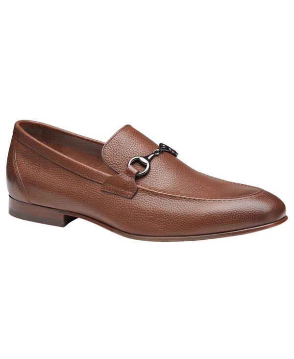ジョンストンアンドマーフィー メンズ シューズ スリッポン・ローファー Johnston \u0026 Murphy Men\u0027s Higgins Bit Round Toe Loafers Tan Full Grain タン