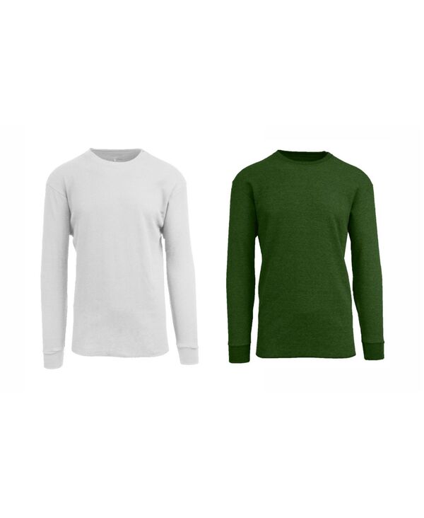 ギャラクシーバイハルビック メンズ トップス Tシャツ ニット Galaxy By Harvic Men's Waffle Knithermal Shirt Pack of 2 Multi8 マルチカラー｜ReVida 店