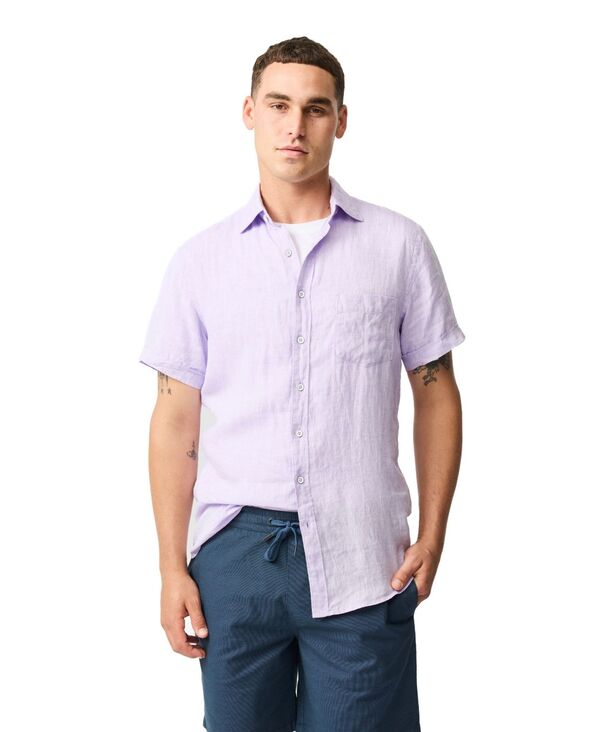 ロッドアンドグン メンズ トップス シャツ リネン Rodd & Gunn Men's Palm Beach Linen Sports-Fit Shirt Lilac ライラック