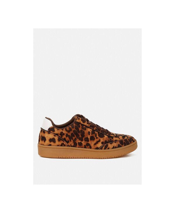 ロンドンラグ レディース シューズ スニーカー London Rag Womens Prowler Leopard Chunky Sneakers Leopard microfiber アニマル|ReVida 店