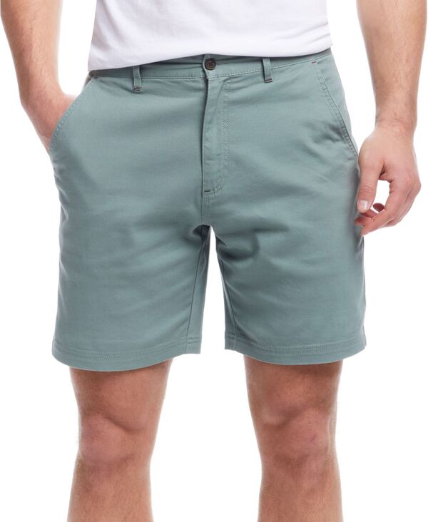 ウェザープルーフ メンズ ボトムス ハーフパンツ・ショーツ ショートパンツ Weatherproof Vintage Men's Regular-Fit Stretch Twill 8" Shortseaspray｜ReVida 店