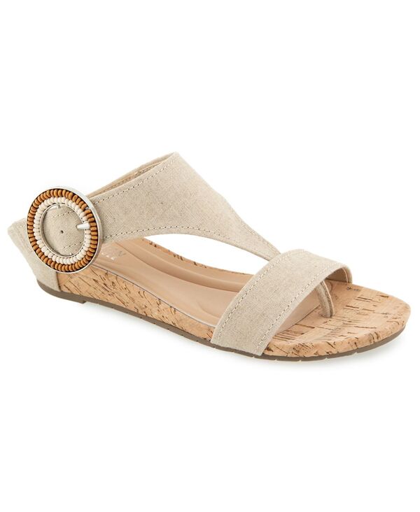 ケネスコール レディース シューズ サンダル Kenneth Cole Reaction Women's Great Buckle Wedge Sandals Natural Platinum