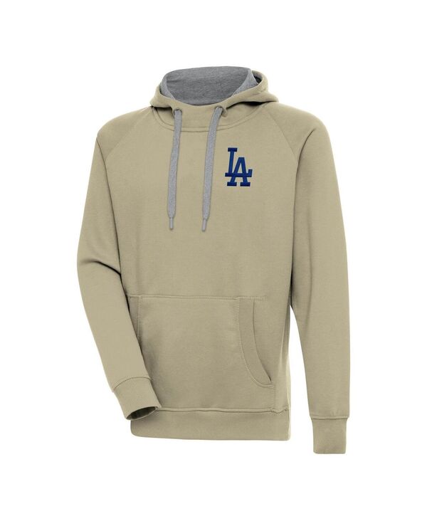 アンティグア メンズ アウター パーカー・スウェット Antigua Men\u0027s Khaki Los Angeles Dodgers Victory Pullover Hoodie Khaki カーキ