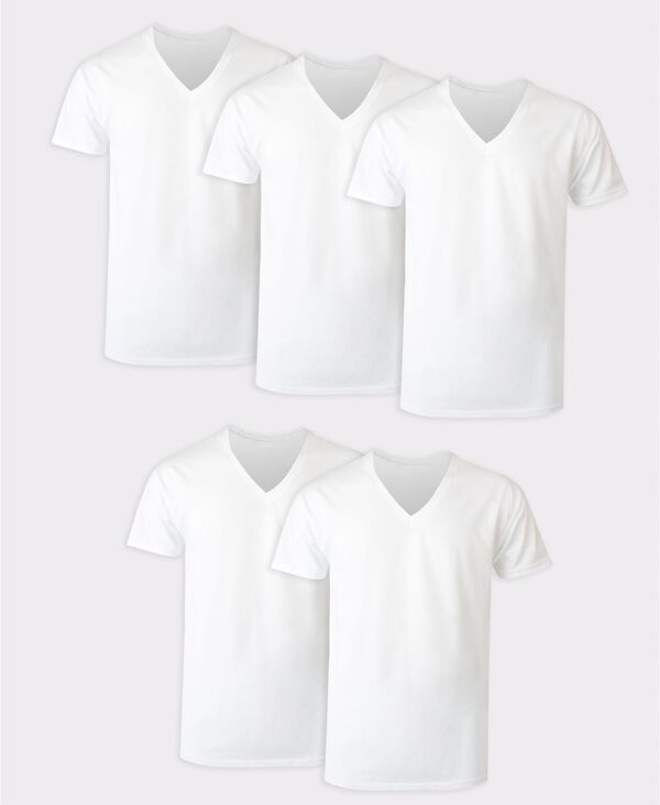 ヘインズ メンズ トップス シャツ Vネック Hanes Men's Ultimate V-Neck Undershirt 5-Pack Assorted Colors