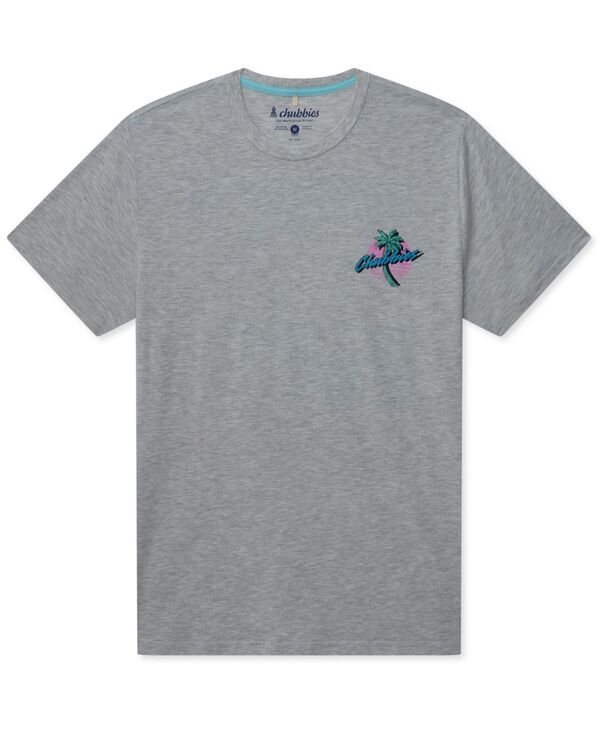 チャビーズ メンズ トップス Tシャツ クルーネック グラフィック Chubbies Men's The Crooked Palms Crewneck Graphic T-Shirt Light Gray グレー