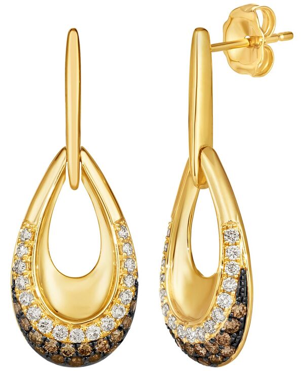 ル ヴァン レディース アクセサリー ピアス・イヤリング Le Vian Chocolate Ombre Diamond Earrings (0.62 ct.w.) 14k Honeyellow Gold イエロー