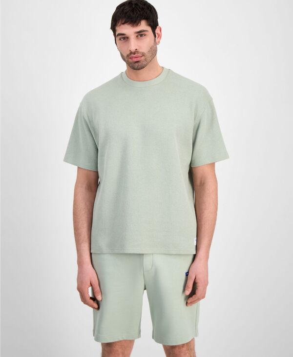 ヒューゴボス メンズ トップス Tシャツ Hugo Boss HUGO by Men's Nuwaffle T-Shirt Seafoam｜ReVida 店