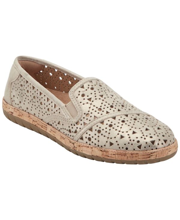アース レディース シューズ スリッポン・ローファー レザー Earth Women's Tomlyn Leather Slip-On Flats Light Shimmer Leather