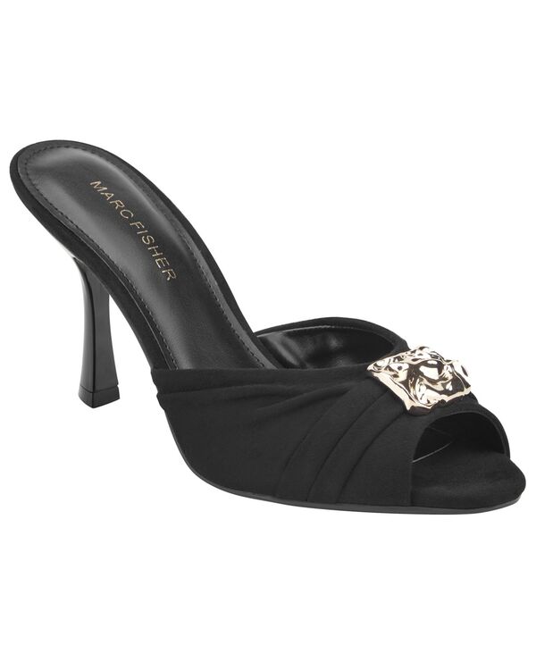 マークフィッシャー レディース シューズ スリッポン・ローファー サンダル Marc Fisher Women\u0027s Voni Embellished Slip-On Dressandals Black 黒いこと