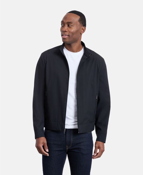 カルバンクライン メンズ アウター ジャケット・ブルゾン メッシュ Calvin Klein Men's Mesh-Lined Golf Jacket Black ブラック