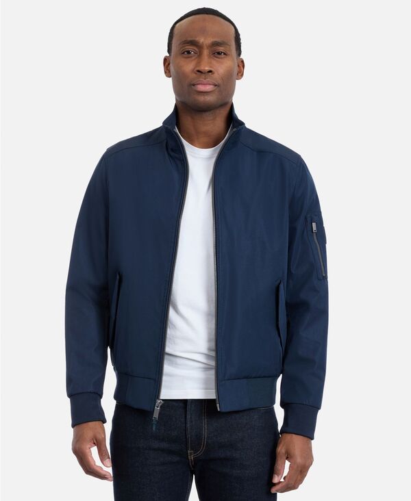 カルバンクライン メンズ アウター ジャケット・ブルゾン Calvin Klein Men's Ripstop Bomber Jacket Dark Sapphire サファイア
